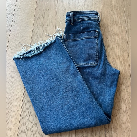 High Waisted Marine Straight Jeans by Zara - Picture 3 of 4